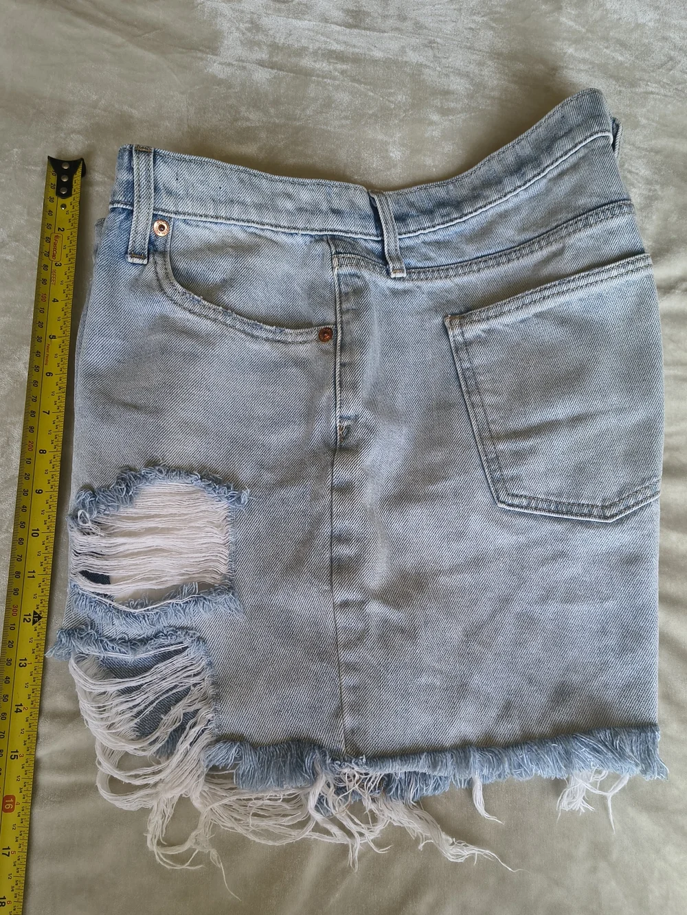 2 Pair Midrise Denim Shorts Jeans
